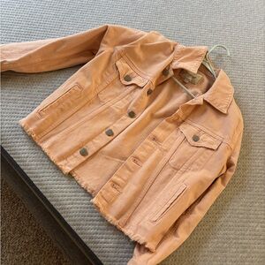 Light pink/peach Lucky Brand Denim Jacket